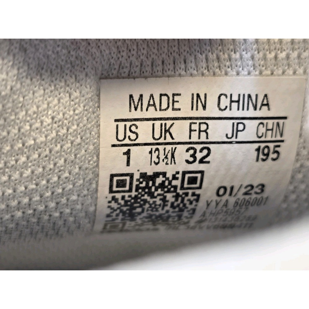 Adidas Kid's Size 1 Freak Spark 23 Football Cleats White/Silver Metallic - Picture 6 of 7